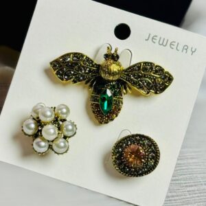 stainless steel brooch