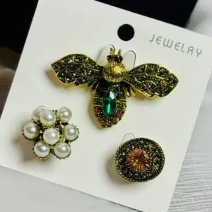 stainless steel brooch