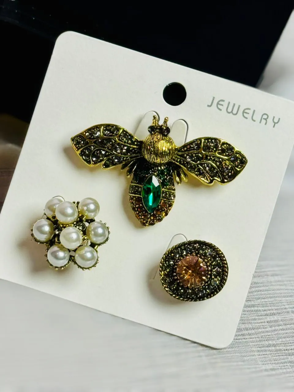 stainless steel brooch